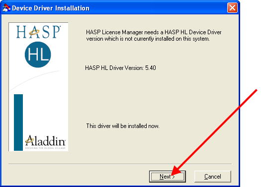 Fig. 76. Installing the protection driver